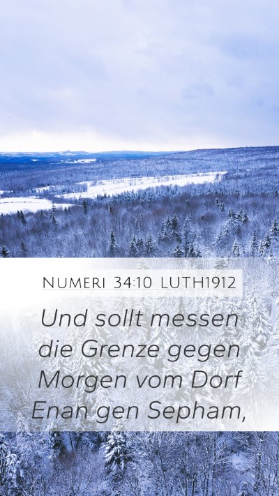 Numeri 34:10 LUTH1912 Bible Verse Image