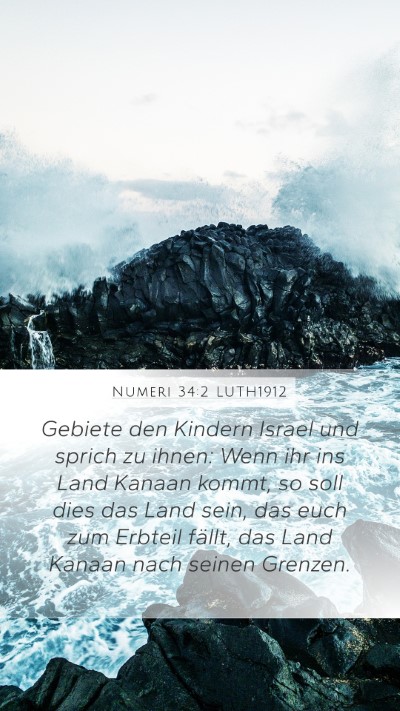 Numeri 34:2 LUTH1912 Bible Verse Image