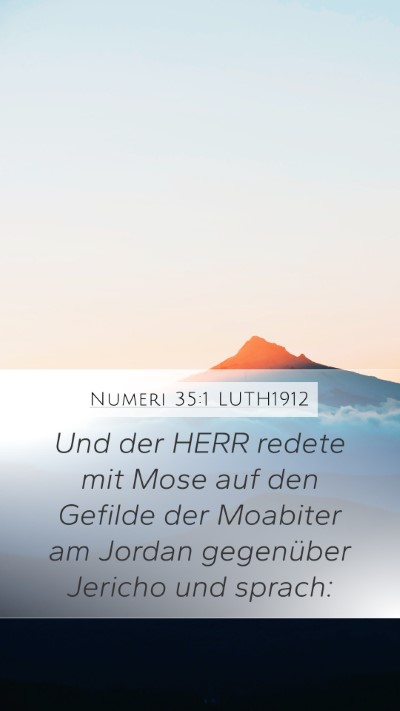 Numeri 35:1 LUTH1912 Bible Verse Image