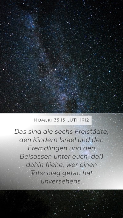 Numeri 35:15 LUTH1912 Bible Verse Image
