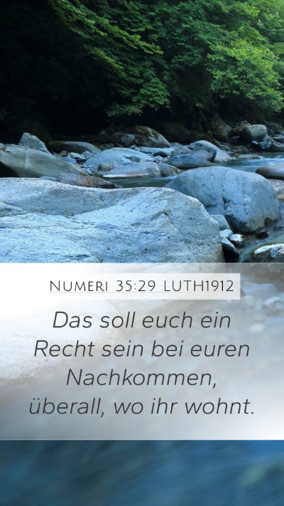 Numeri 35:29 LUTH1912 Bible Verse Image