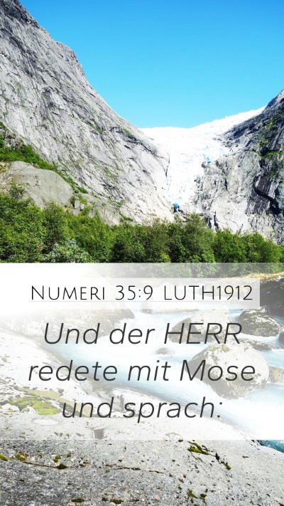 Numeri 35:9 LUTH1912 Mobile Phone Wallpaper - Und der HERR redete mit Mose und - Mobile Bible Verse Wallpaper