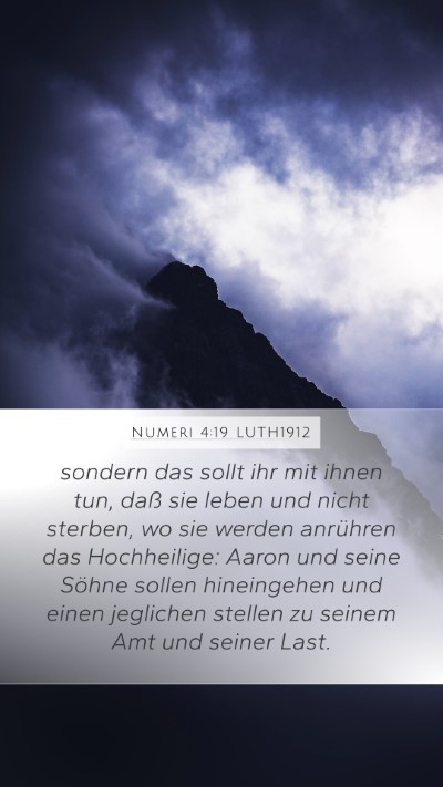 Numeri 4:19 LUTH1912 Bible Verse Image