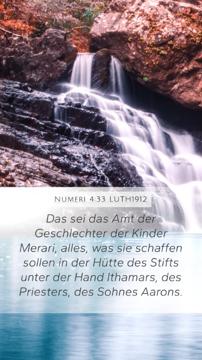 Numeri 4:33 LUTH1912 Bible Verse Image