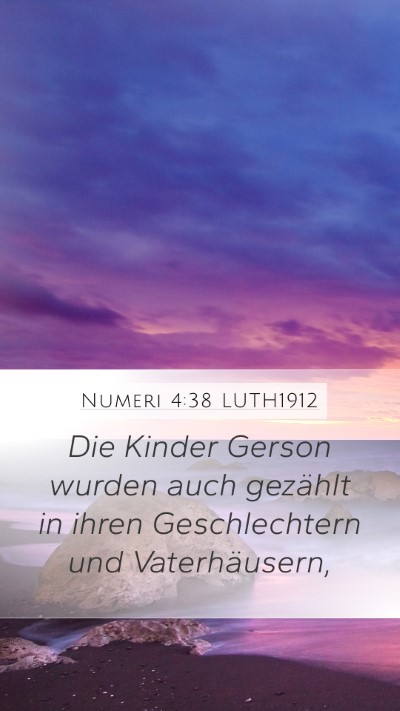 Numeri 4:38 LUTH1912 Bible Verse Image