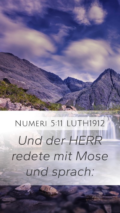Numeri 5:11 LUTH1912 Mobile Phone Wallpaper - Und der HERR redete mit Mose und - Mobile Bible Verse Wallpaper