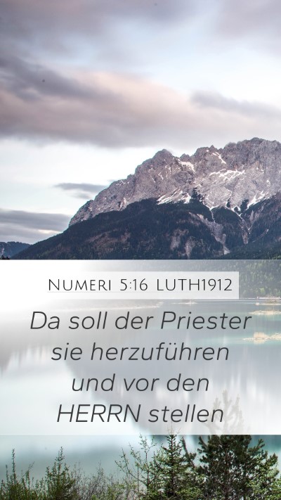Numeri 5:16 LUTH1912 Mobile Phone Wallpaper - Da soll der Priester sie herzuführen und vor den - Mobile Bible Verse Wallpaper