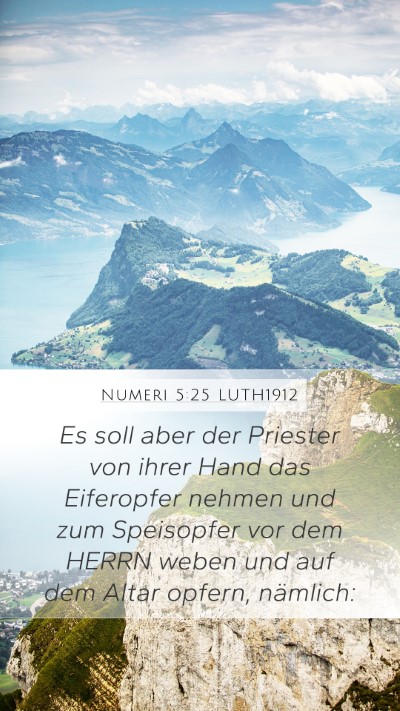 Numeri 5:25 LUTH1912 Bible Verse Image
