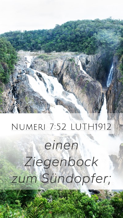 Numeri 7:52 LUTH1912 Mobile Phone Wallpaper - einen Ziegenbock zum - Mobile Bible Verse Wallpaper