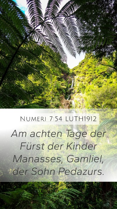 Numeri 7:54 LUTH1912 Bible Verse Image
