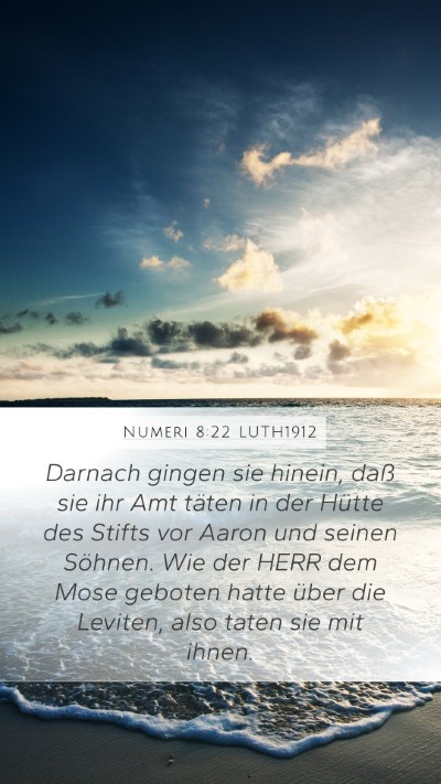 Numeri 8:22 LUTH1912 Bible Verse Image