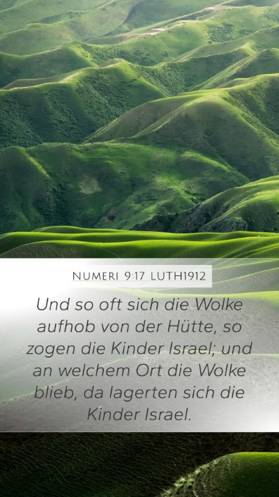 Numeri 9:17 LUTH1912 Bible Verse Image