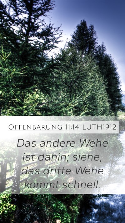 Offenbarung 11:14 LUTH1912 Bible Verse Image