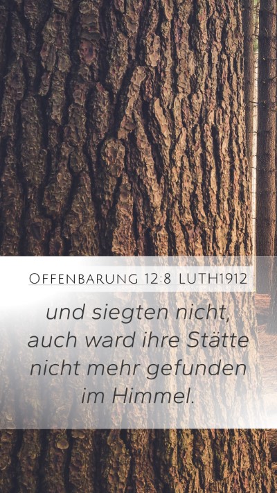 Offenbarung 12:8 LUTH1912 Bible Verse Image