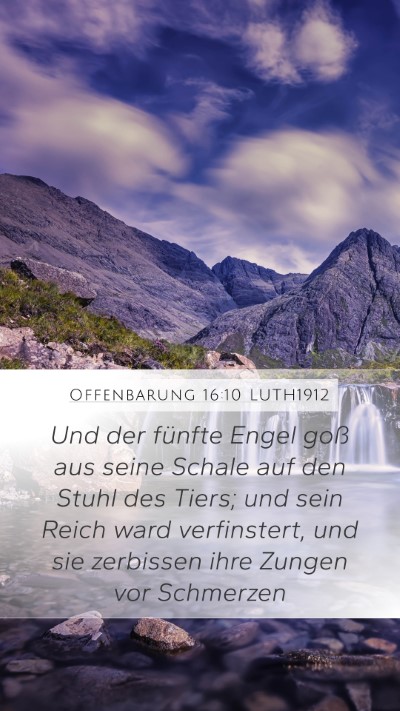 Offenbarung 16:10 LUTH1912 Bible Verse Image