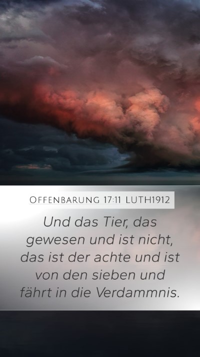 Offenbarung 17:11 LUTH1912 Bible Verse Image