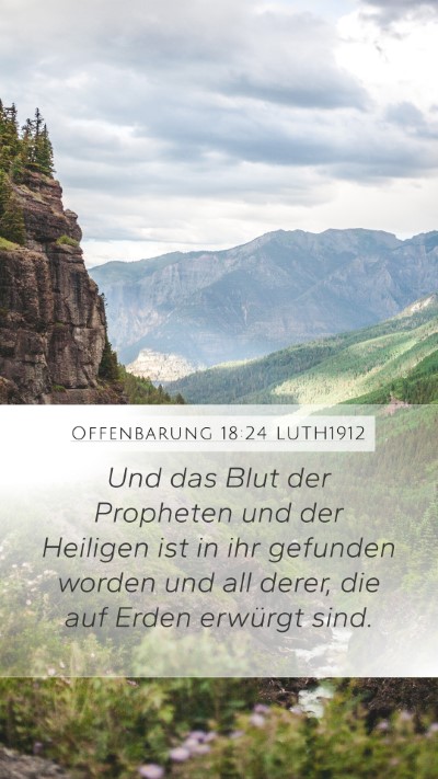 Offenbarung 18:24 LUTH1912 Bible Verse Image