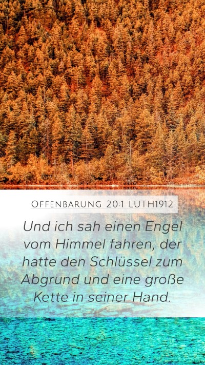 Offenbarung 20:1 LUTH1912 Bible Verse Image