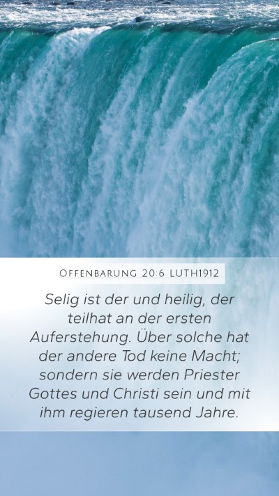 Offenbarung 20:6 LUTH1912 Bible Verse Image