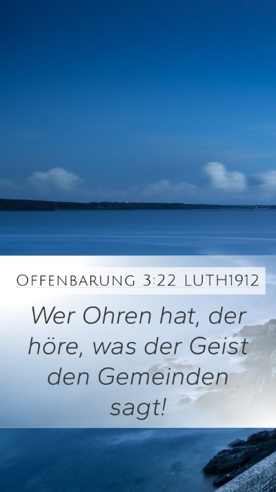 Offenbarung 3:22 LUTH1912 Bible Verse Image