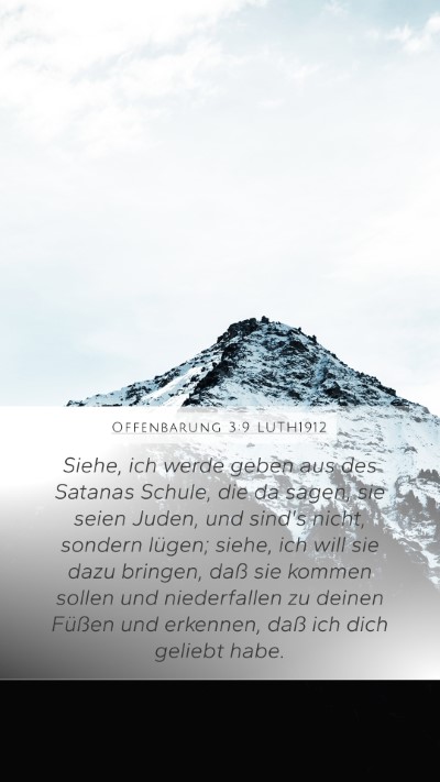 Offenbarung 3:9 LUTH1912 Bible Verse Image