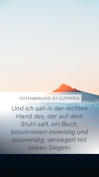 Offenbarung 5:1 LUTH1912 Bible Verse Image