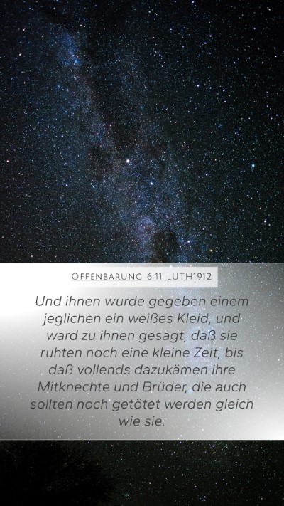 Offenbarung 6:11 LUTH1912 Bible Verse Image