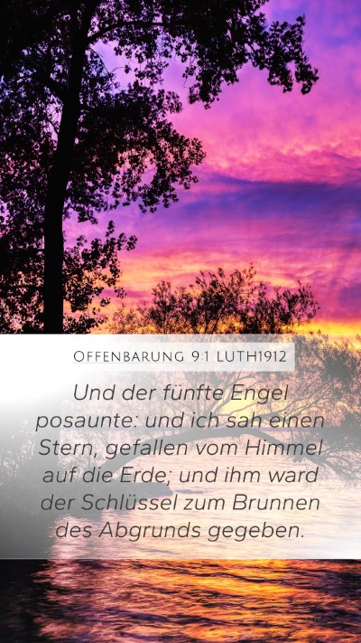 Offenbarung 9:1 LUTH1912 Bible Verse Image
