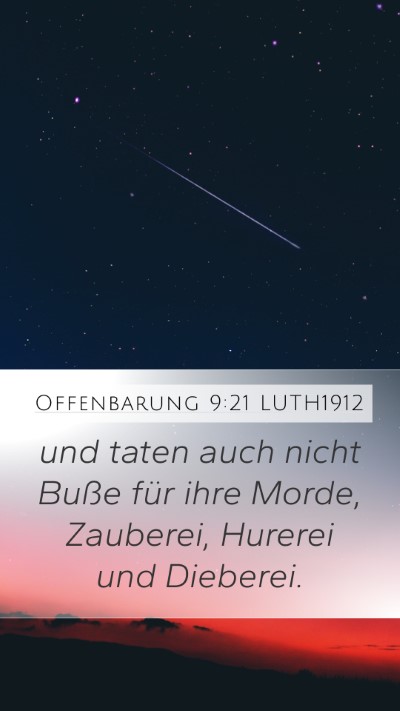 Offenbarung 9:21 LUTH1912 Bible Verse Image