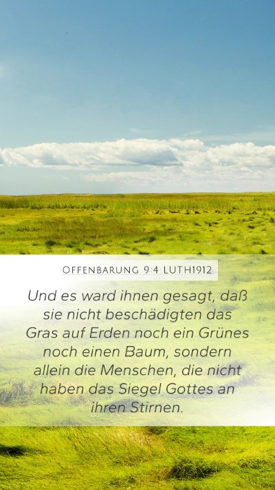 Offenbarung 9:4 LUTH1912 Bible Verse Image