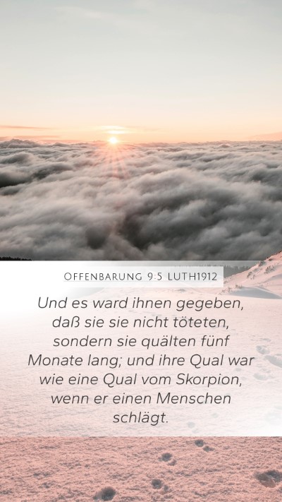 Offenbarung 9:5 LUTH1912 Bible Verse Image