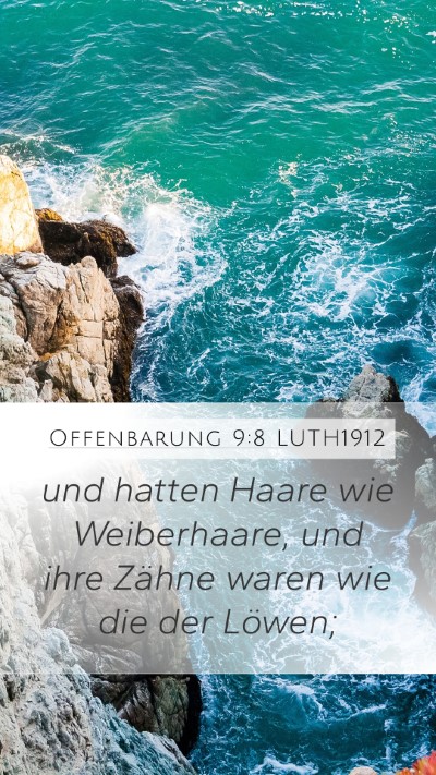 Offenbarung 9:8 LUTH1912 Bible Verse Image