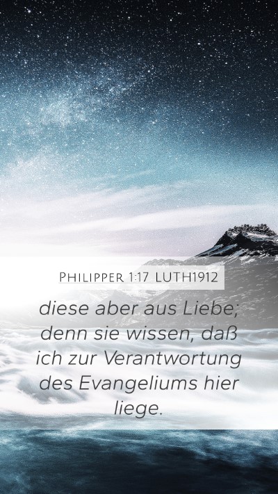 Philipper 1:17 LUTH1912 Bible Verse Image
