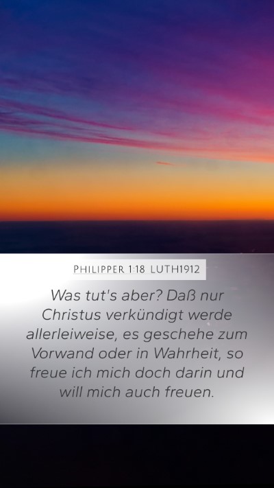 Philipper 1:18 LUTH1912 Bible Verse Image