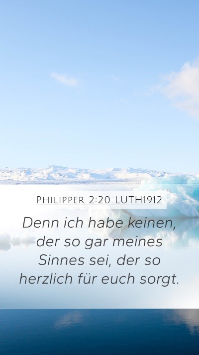 Philipper 2:20 LUTH1912 Bible Verse Image