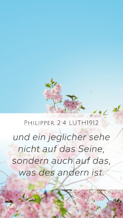 Philipper 2:4 LUTH1912 Bible Verse Image