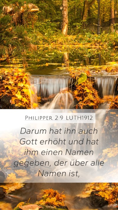Philipper 2:9 LUTH1912 Bible Verse Image