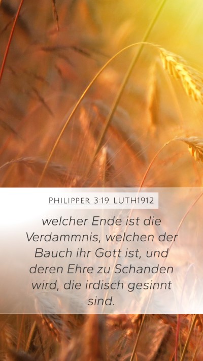 Philipper 3:19 LUTH1912 Bible Verse Image
