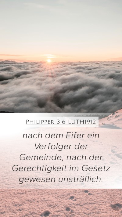 Philipper 3:6 LUTH1912 Bible Verse Image