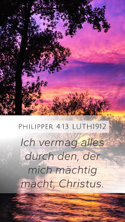 Philipper 4:13 LUTH1912 Bible Verse Image