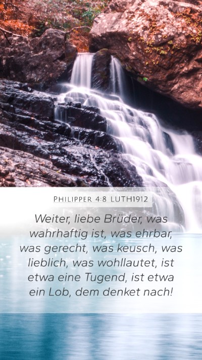Philipper 4:8 LUTH1912 Bible Verse Image