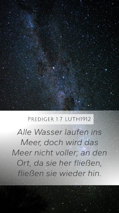 Prediger 1:7 LUTH1912 Bible Verse Image