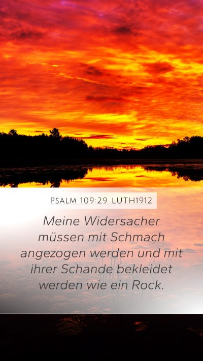 Psalm 109:29 LUTH1912 Bible Verse Image
