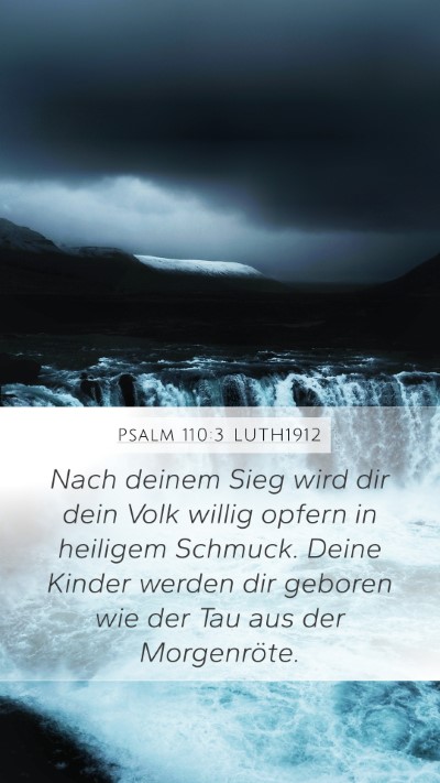 Psalm 110:3 LUTH1912 Bible Verse Image