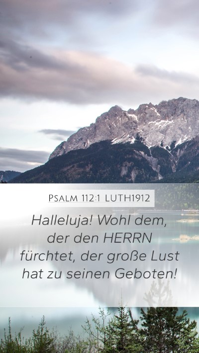 Psalm 112:1 LUTH1912 Bible Verse Image