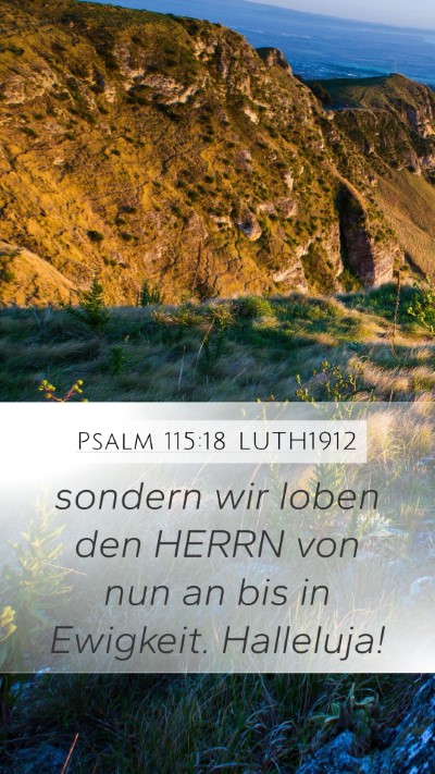 Psalm 115:18 LUTH1912 Bible Verse Image