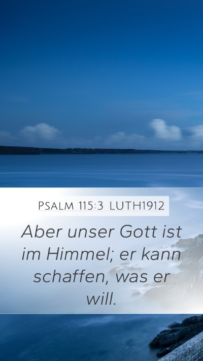 Psalm 115:3 LUTH1912 Bible Verse Image