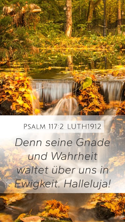 Psalm 117:2 LUTH1912 Bible Verse Image