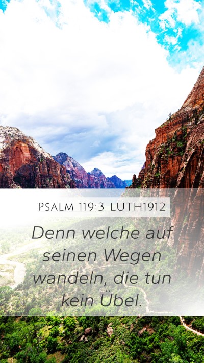 Psalm 119:3 LUTH1912 Bible Verse Image