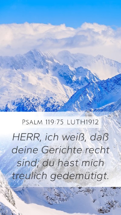 Psalm 119:75 LUTH1912 Bible Verse Image